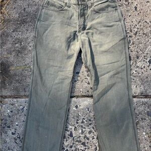 Carhartt Men's Green Straight Jeans